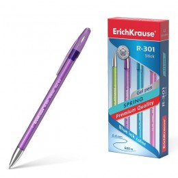 Ручка гелевая 0,5мм синяя ERICH KRAUSE R-301 'Spring Gel Stick'