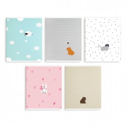 Тетрадь 48л А5 клетка 'Милые зверушки' ФЕНИКС+