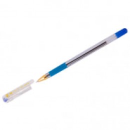 Ручка шариковая 0,5мм синяя MunHwa 'MC Gold', грип