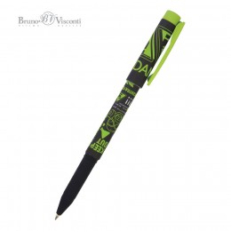 Ручка шариковая 0,7мм синяя Bruno Visconti FreshWrite 'Опасность! Едкое вещество'