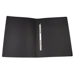 Папка с пружинным скоросшивателем А4 черная 0,5мм WORKMATE 'Simple Things', корешок 16мм, до 150л