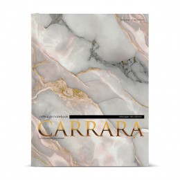 Тетрадь 80л А5 клетка на кольцах 'Carrara' Bruno Visconti, твердая обложка
