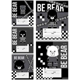 Тетрадь 12л клетка 'Be Bear' ПРОФ-ПРЕСС