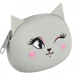 Кошелек детский 'Озорная кошечка' 9*7*3,5см, силикон, молния, ФЕНИКС+ 