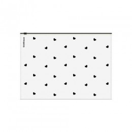 Папка-конверт на молнии А4 180мкм прозрачная ERICH KRAUSE 'Clear Beauty'