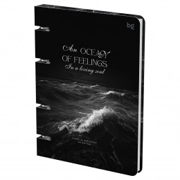 Тетрадь 120л А5 клетка на кольцах 'Ocean' BG, картон, матовая ламинация