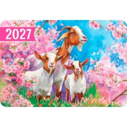 Календарь карманный 2027г. 'Символ года', 64*93мм, ЛиС