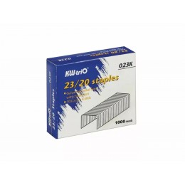 Скобы №23/20 1000шт KW-Trio, оцинкованные