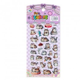 Наклейки 'Котики' 10*22см, Кн740, Гранит