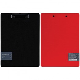 Папка-планшет с прижимом А4 пластик красный BERLINGO 'Steel<br>Style'