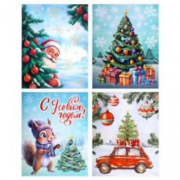 Наклейка для окон 'Ассорти № 3', 30*38см, 1 штука, двусторонняя, глиттер