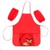 Фартук с нарукавниками и карманом CENTRUM 'Angry Birds', красный