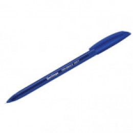 Ручка шариковая 0,7мм синяя BERLINGO 'Triangle 100T', трехгран., игольчатый стержень