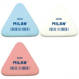 Ластик MILAN '4836' 50*44*7мм, треугольный, каучук