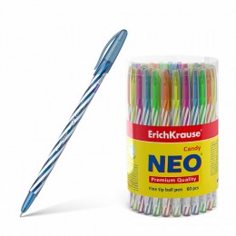 Ручка шариковая 0,7мм синяя ERICH KRAUSE 'Neo.Candy', корпус ассорти