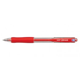 Ручка шариковая автомат. 0,5мм красная UNI 'Lacknock' SN-100