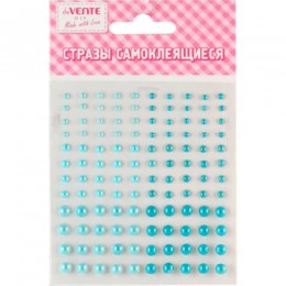 Декоративные стразы, 120шт. акриловые, голубые, самоклеящиеся, deVENTE 'Жемчуг' 