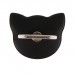 Держатель-подставка с кольцом для телефона LuazON, в форме 'Кошки', чёрный 