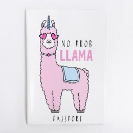 Обложка для паспорта 'Лама', ПВХ 