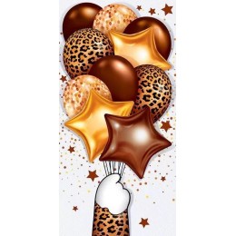 Конверт для денег без надписи, шарики, Открытая планета