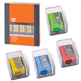 Точилка пластиковая с контейнером 'Мини' EISEN, 4 цвета