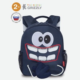 Рюкзак детский GRIZZLY 20*26*10см, полиэстер, синий