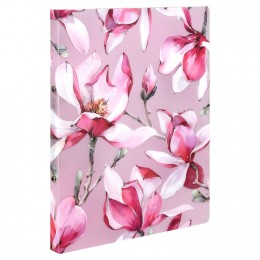 Папка на 2 кольца 20мм А4 0,6мм ФЕНИКС+ 'Розовая магнолия', пластик