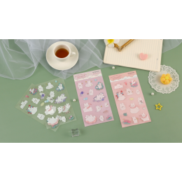 Наклейки 'Cute rabbit' Languo, 103?169 мм, пластик (ассорти)