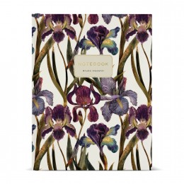 Тетрадь 80л А5 клетка на кольцах 'Ирисы' Bruno Visconti, твердая обложка