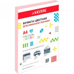 Бумага А4 80г/м2 50л deVENTE пастель, розовая