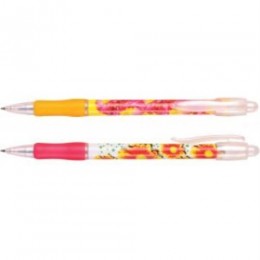 Ручка шариковая автомат. 0,7мм синяя CENTRUM 'Flower'