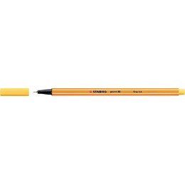 Ручка капиллярная 0,4мм желтая STABILO 'Point'