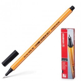 Ручка капиллярная 0,4мм черная STABILO 'Point'