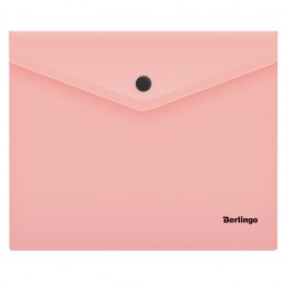 Папка-конверт на кнопке А5+ фламинго, 'Instinct' 180мкм BERLINGO