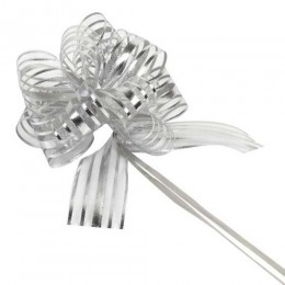 Бант-шар, серебро, 30мм