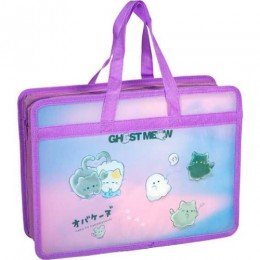 Папка с ручками А4 deVENTE 'Призрачное мяуканье', пластик, на молнии