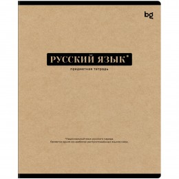 Тетрадь 48л А5 линия Русский язык 'Крафт' BG