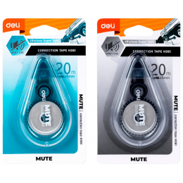 Корректор-лента 5мм*20м DELI 'Mute', ассорти, блистер