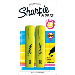 Набор текстмаркеров 2шт 0,75-5мм PAPER MATE 'Sharpie Fluo XL', желтый