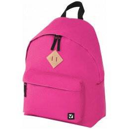 Рюкзак молодежный BRAUBERG 41*32*14см, полиэстер, розовый