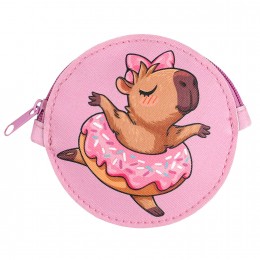 Кошелек детский 'Капибара летит' 9*9см, искусственная кожа, молния, цифровая печать, ФЕНИКС+ 