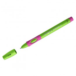 Ручка шариковая 0,8мм для ЛЕВШЕЙ синяя STABILO 'Left Right', корпус зеленый/малиновый