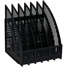 Лоток вертикальный сборный 6 отделений черный СТАММ 'Line' 