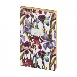 Ежедневник А5 128л 'Ирисы' Bruno Visconti, кожзам, золотой срез