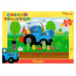 Пазл 104 эл. Step Puzzle 'Синий трактор'