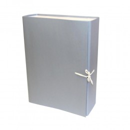Короб архивный А4 5см бумвинил СЕРЫЙ