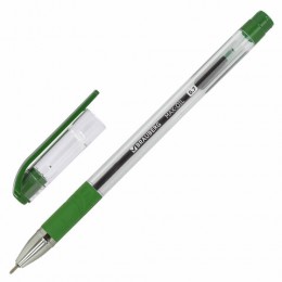 Ручка шариковая масляная 0,7мм зеленая BRAUBERG 'Max-Oil', игольчатый узел, с грипом