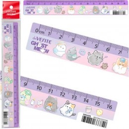 Линейка 16см пластик deVENTE 'Призрачное мяуканье'