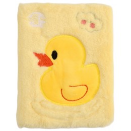 Блокнот А5 112л 'Duck' желтый, Mikirei, плюш