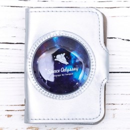 Обложка для карт 'Space odyssey', иск. кожа, 75х105х25 мм.